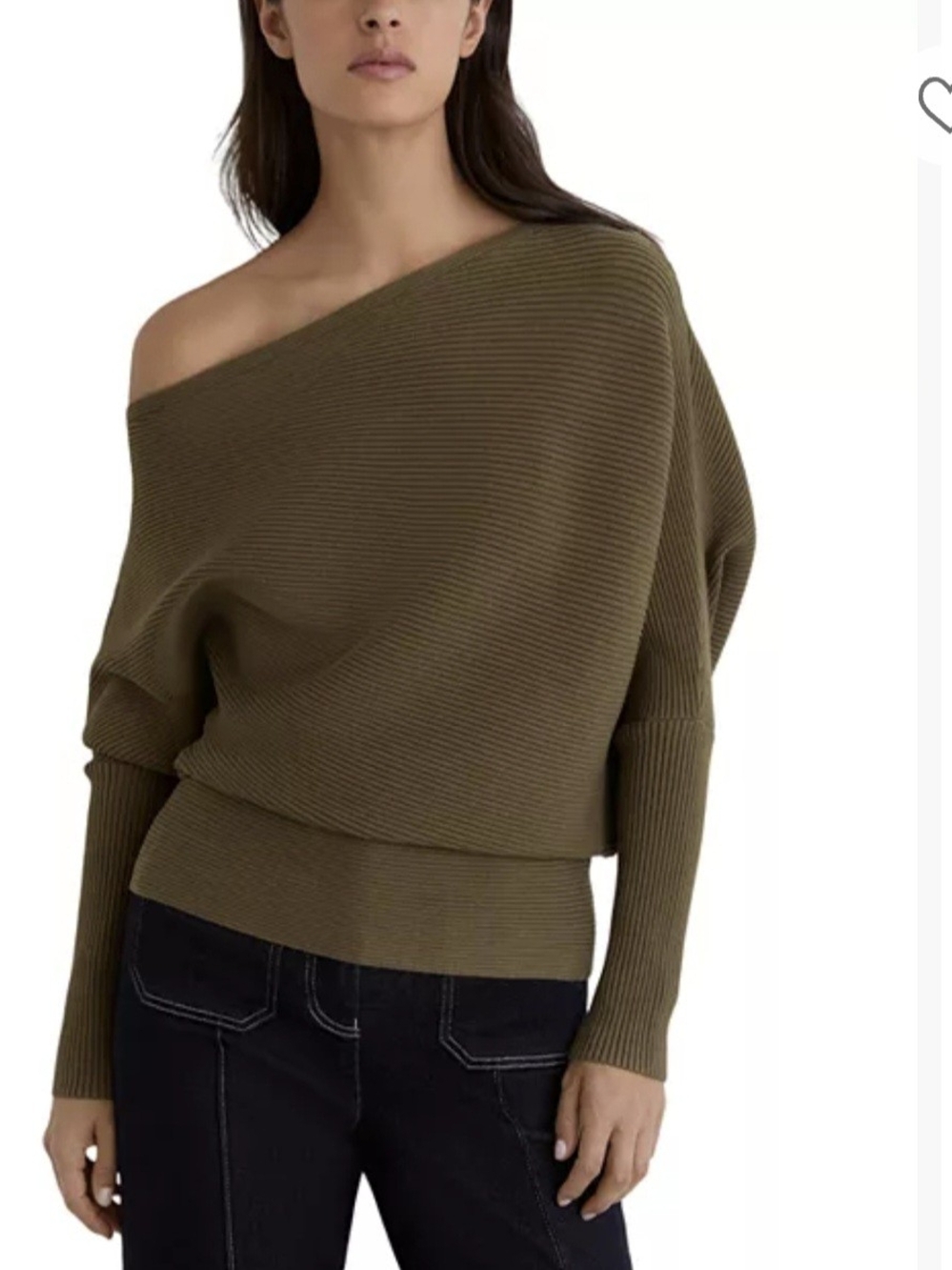 Reiss Lorna Asymetrical Stretch Sweater XS $200